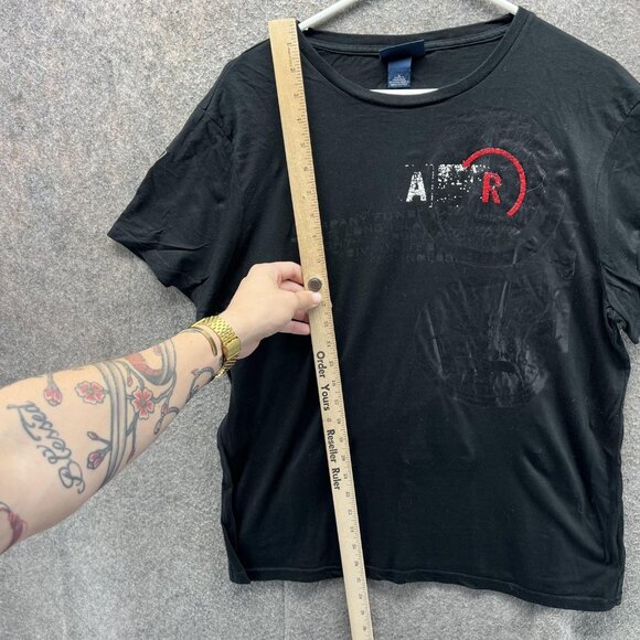 Polo Ralph Lauren Shirt Mens Large Black Custom Fit APR Graphic Bleecker Tee - Picture 5 of 11